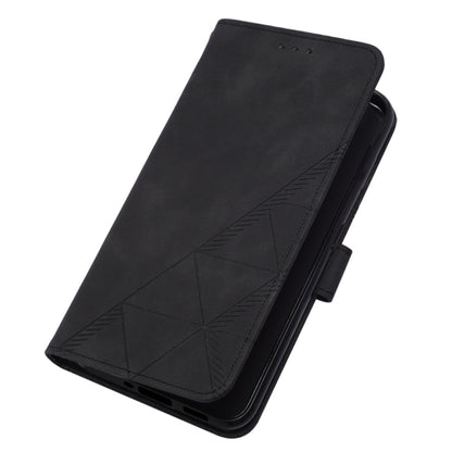 For Nothing Phone 1 3D Embossed Flip Leather Phone Case(Black) - Nothing Cases by buy2fix | Online Shopping UK | buy2fix