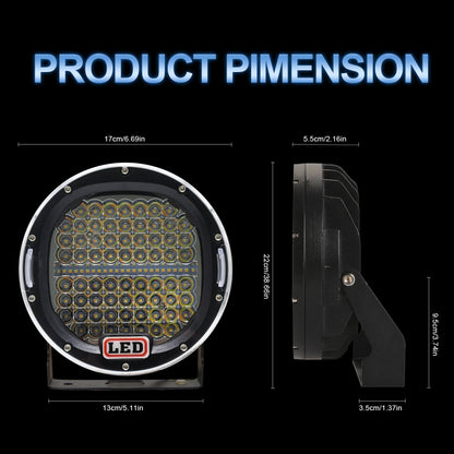 Truck Modified 7 inch Round Spotlight DC9-30V / 3000K/6000K / 3500LM - Work Lights by buy2fix | Online Shopping UK | buy2fix