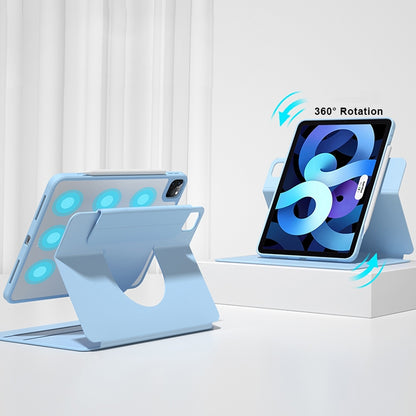 Front Stand Rotating Clear Back Smart Tablet Case For iPad Air 2022 / 2020 10.9(Sky Blue) - iPad Air (2022) / (2020) 10.9 Cases by buy2fix | Online Shopping UK | buy2fix