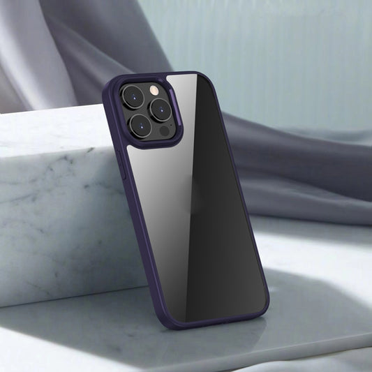 For iPhone 14 Pro iPAKY Shockproof PC + TPU Protective Phone Case(Purple) - iPhone 14 Pro Cases by iPAKY | Online Shopping UK | buy2fix