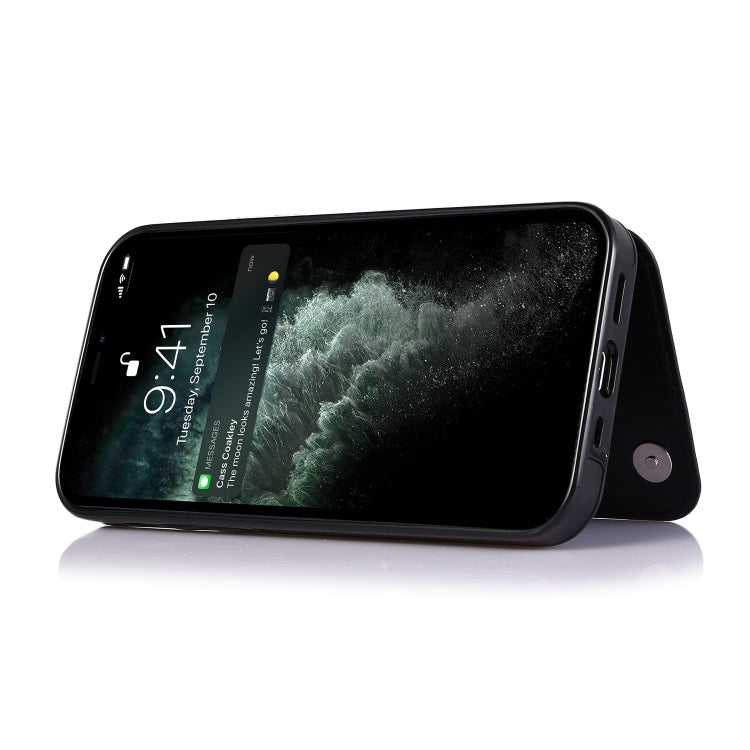 For iPhone 14 Plus Double Buckle Phone Case (Black) - iPhone 14 Plus Cases by buy2fix | Online Shopping UK | buy2fix
