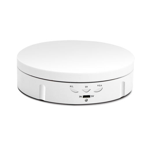 14.6cm Remote USB Electric Rotating Turntable Display Stand, Load: 10kg(White) -  by buy2fix | Online Shopping UK | buy2fix