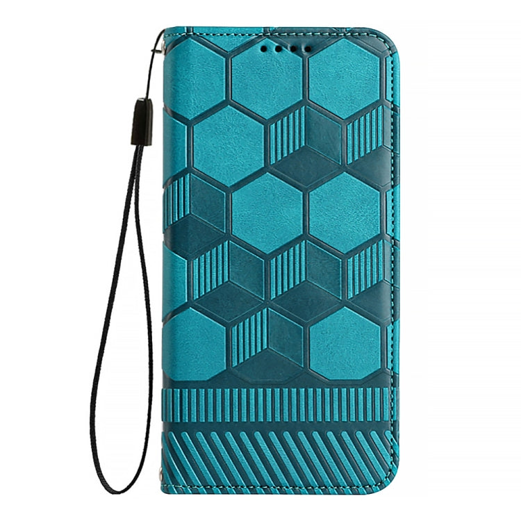 For Nothing Phone 1 Football Texture Magnetic Leather Flip Phone Case(Light Blue) - Nothing Cases by buy2fix | Online Shopping UK | buy2fix