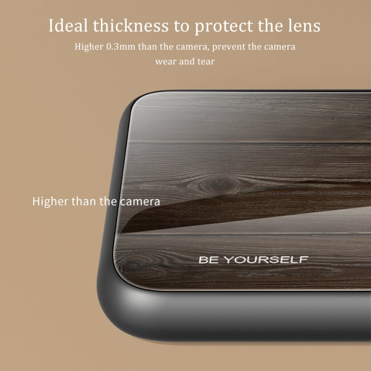 For Xiaomi Mi 11 Ultra Wood Grain Glass Protective Case(Black) - Xiaomi Cases by buy2fix | Online Shopping UK | buy2fix