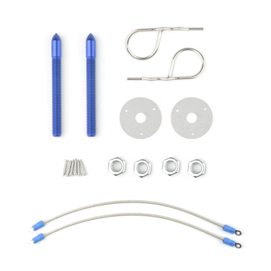 Car Universal Pull Wire Hood Lock(Blue) - Engine Fittings by buy2fix | Online Shopping UK | buy2fix