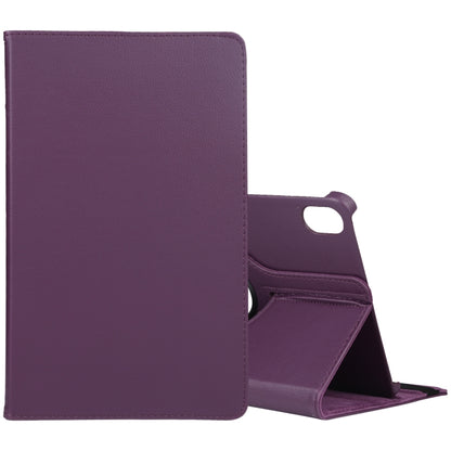 For Honor Pad 8 360 Degree Rotation Litchi Texture Flip Leather Tablet Case(Purple) - Honor by buy2fix | Online Shopping UK | buy2fix