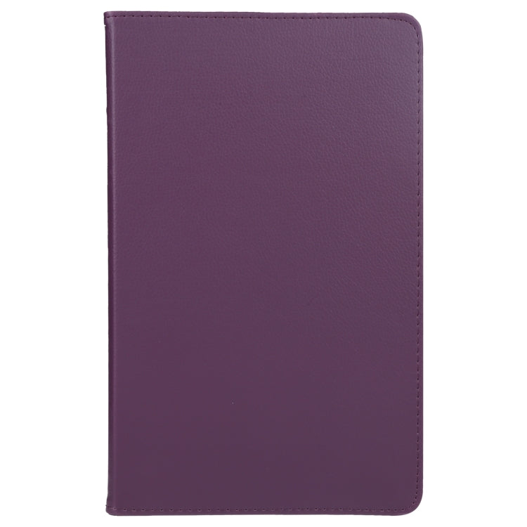 For Honor Pad 8 360 Degree Rotation Litchi Texture Flip Leather Tablet Case(Purple) - Honor by buy2fix | Online Shopping UK | buy2fix
