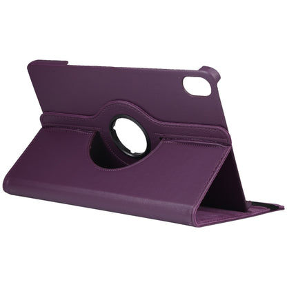 For Honor Pad 8 360 Degree Rotation Litchi Texture Flip Leather Tablet Case(Purple) - Honor by buy2fix | Online Shopping UK | buy2fix