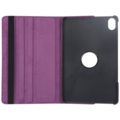 For Honor Pad 8 360 Degree Rotation Litchi Texture Flip Leather Tablet Case(Purple) - Honor by buy2fix | Online Shopping UK | buy2fix