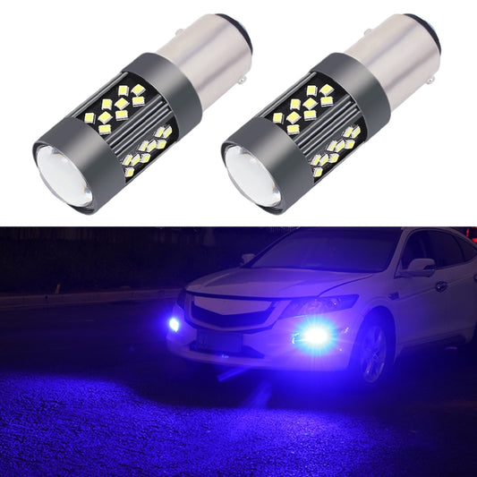 1 Pair 1157 12V 7W Continuous Car LED Fog Light(Blue Light) - Fog / Driving Lights by buy2fix | Online Shopping UK | buy2fix