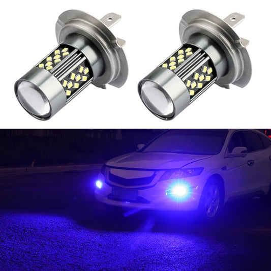 1 Pair H7 12V 7W Continuous Car LED Fog Light(Blue Light) - Fog / Driving Lights by buy2fix | Online Shopping UK | buy2fix