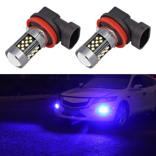 1 Pair H11 12V 7W Continuous Car LED Fog Light(Blue Light) - Fog / Driving Lights by buy2fix | Online Shopping UK | buy2fix