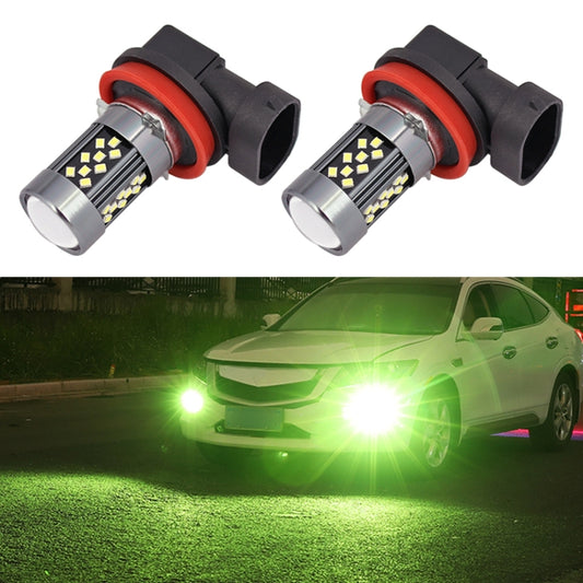1 Pair H11 12V 7W Continuous Car LED Fog Light(Lime Light) - Fog / Driving Lights by buy2fix | Online Shopping UK | buy2fix
