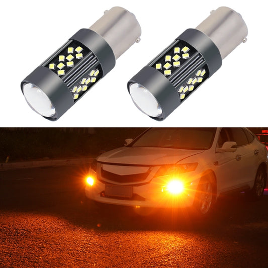 1 Pair 1156 12V 7W Strobe Car LED Fog Light(Orange Light) - Fog / Driving Lights by buy2fix | Online Shopping UK | buy2fix