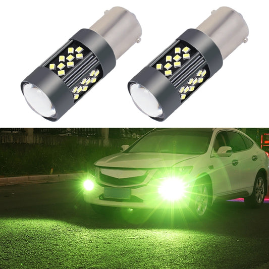1 Pair 1156 12V 7W Strobe Car LED Fog Light(Lime Light) - Fog / Driving Lights by buy2fix | Online Shopping UK | buy2fix