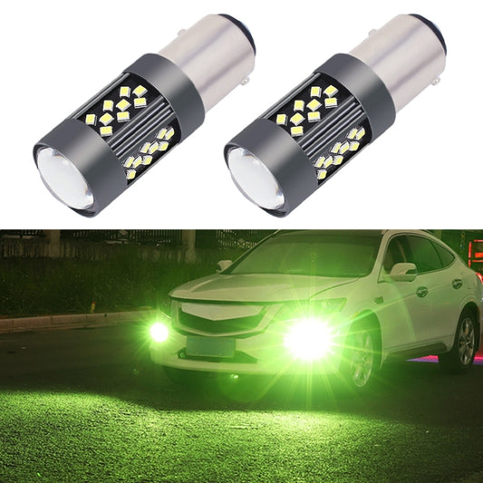 1 Pair 1157 12V 7W Strobe Car LED Fog Light(Lime Light) - Fog / Driving Lights by buy2fix | Online Shopping UK | buy2fix