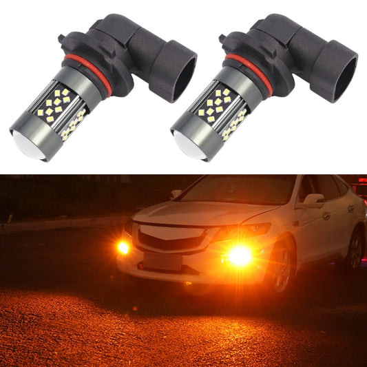 1 Pair 9006 12V 7W Strobe Car LED Fog Light(Orange Light) - Fog / Driving Lights by buy2fix | Online Shopping UK | buy2fix