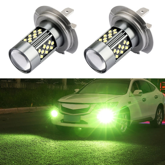 1 Pair H7 12V 7W Strobe Car LED Fog Light(Lime Light) - Fog / Driving Lights by buy2fix | Online Shopping UK | buy2fix