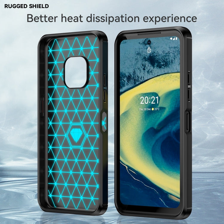For Nokia XR20 Brushed Texture Carbon Fiber TPU Phone Case(Black) - Nokia Cases by buy2fix | Online Shopping UK | buy2fix