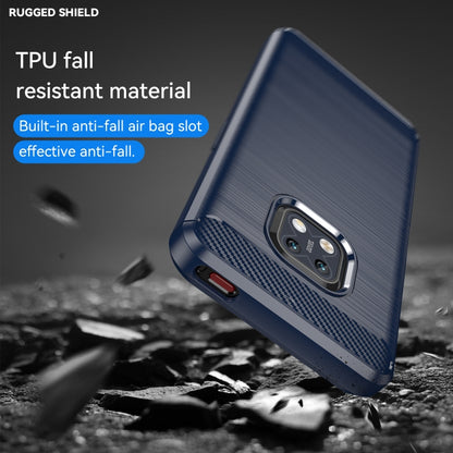 For Nokia XR20 Brushed Texture Carbon Fiber TPU Phone Case(Blue) - Nokia Cases by buy2fix | Online Shopping UK | buy2fix