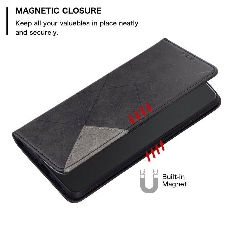 For Nothing Phone 1 Prismatic Invisible Magnetic Leather Phone Case(Black) - Nothing Cases by buy2fix | Online Shopping UK | buy2fix