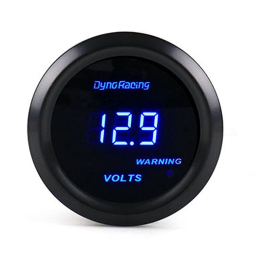 Car Modified 12V Universal 52mm Blue Light Digital Display Meter, Style:Voltmeter - Car Modification by buy2fix | Online Shopping UK | buy2fix