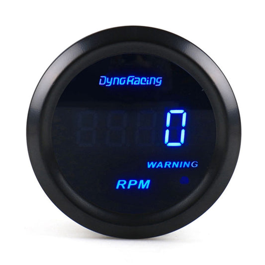 Car Modified 12V Universal 52mm Blue Light Digital Display Meter, Style:Tachometer - Car Modification by buy2fix | Online Shopping UK | buy2fix