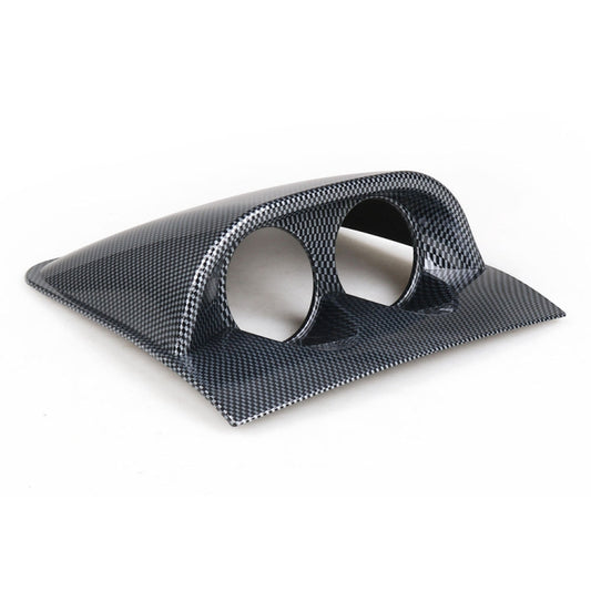 Car 52mm 2 Holes Dash Gauge Meter Pod Mount Holder, Style:Carbon Fiber - Decoration Rings by buy2fix | Online Shopping UK | buy2fix