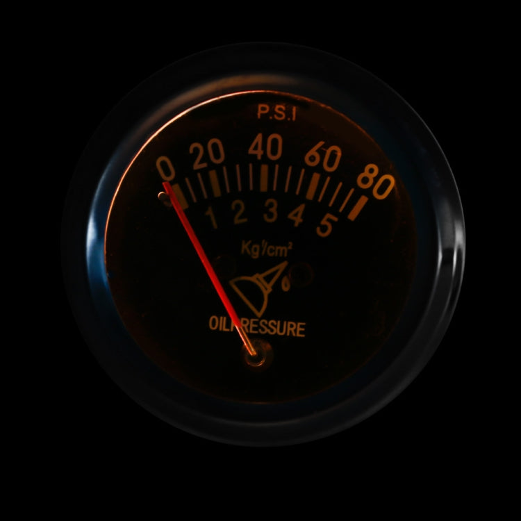 Car Modified 12V Universal 52mm Mechanical Oil Pressure Gauge - Car Modification by buy2fix | Online Shopping UK | buy2fix