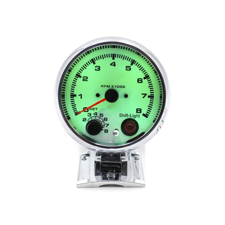 Car Modified 7 Background Lights Tachometer 0-8000RPM for 4/6/8 Cylinder Engines - Car Modification by buy2fix | Online Shopping UK | buy2fix