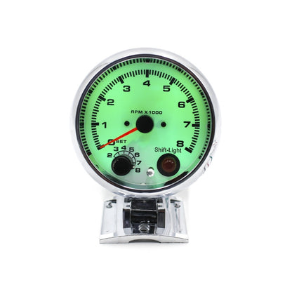 Car Modified 7 Background Lights Tachometer 0-8000RPM for 4/6/8 Cylinder Engines - Car Modification by buy2fix | Online Shopping UK | buy2fix