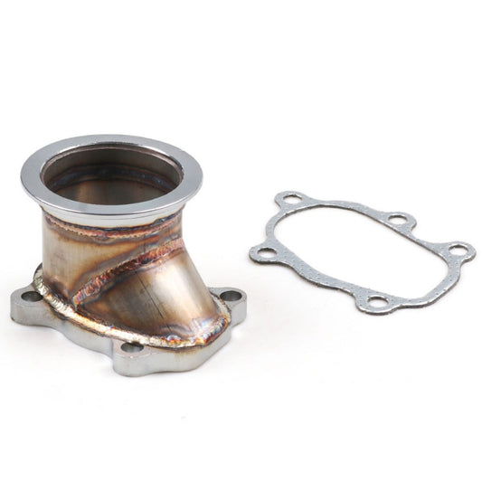 Car Modified 63mm Turbo Down Pipe V-band Adapter with Clamp Flange - Engine Fittings by buy2fix | Online Shopping UK | buy2fix