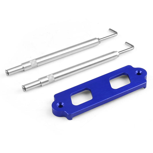 Car Aluminum Alloy Battery Fixing Bracket for Honda Civic 1988-2000(Blue) - Engine Fittings by buy2fix | Online Shopping UK | buy2fix