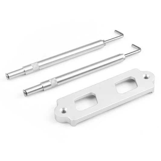 Car Aluminum Alloy Battery Fixing Bracket for Honda Civic 1988-2000(Silver) - Engine Fittings by buy2fix | Online Shopping UK | buy2fix