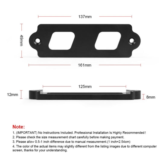 Car Aluminum Alloy Battery Fixing Bracket for Honda Civic 1988-2000(Blue) - Engine Fittings by buy2fix | Online Shopping UK | buy2fix