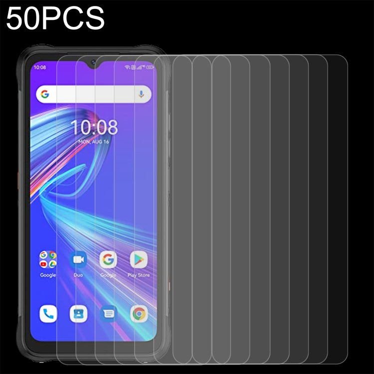 50 PCS 0.26mm 9H 2.5D Tempered Glass Film For UMIDIGI BISON X10S NFC by buy2fix