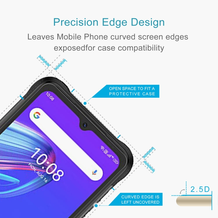 50 PCS 0.26mm 9H 2.5D Tempered Glass Film For UMIDIGI BISON X10S NFC by buy2fix