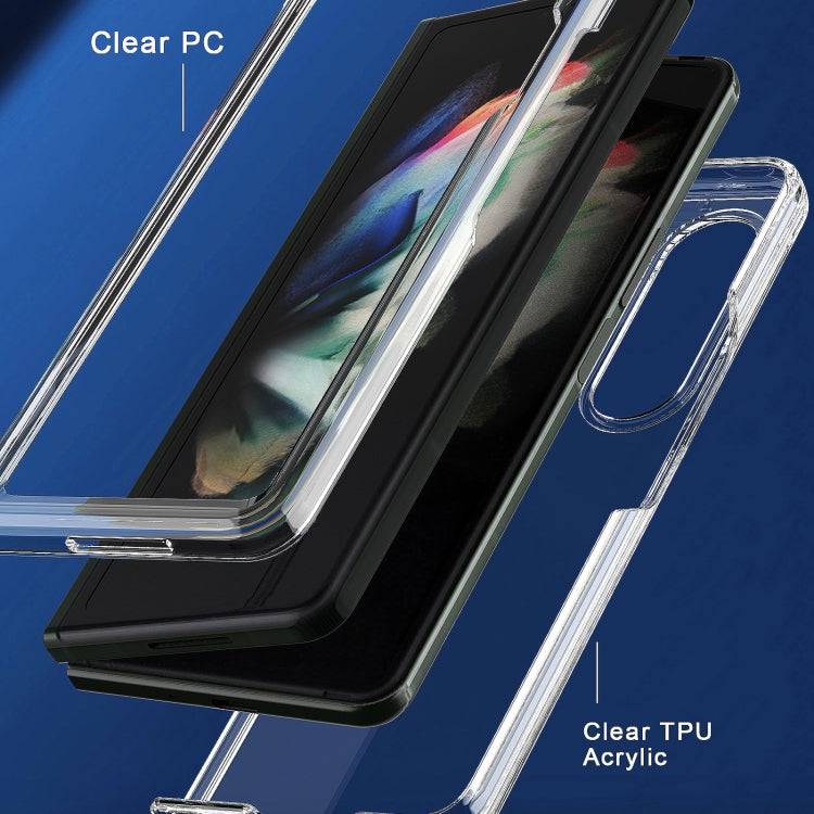 For Samsung Galaxy Z Fold3 5G Acrylic + TPU Transparent Protective Phone Case(Transparent) by buy2fix