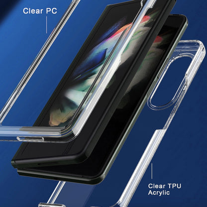 For Samsung Galaxy Z Fold3 5G Acrylic + TPU Transparent Protective Phone Case(Transparent) by buy2fix
