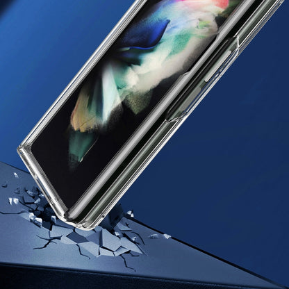 For Samsung Galaxy Z Fold3 5G Acrylic + TPU Transparent Protective Phone Case(Transparent) by buy2fix