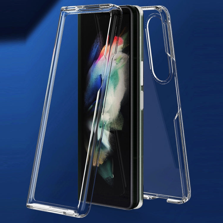 For Samsung Galaxy Z Fold3 5G Acrylic + TPU Transparent Protective Phone Case(Transparent) by buy2fix