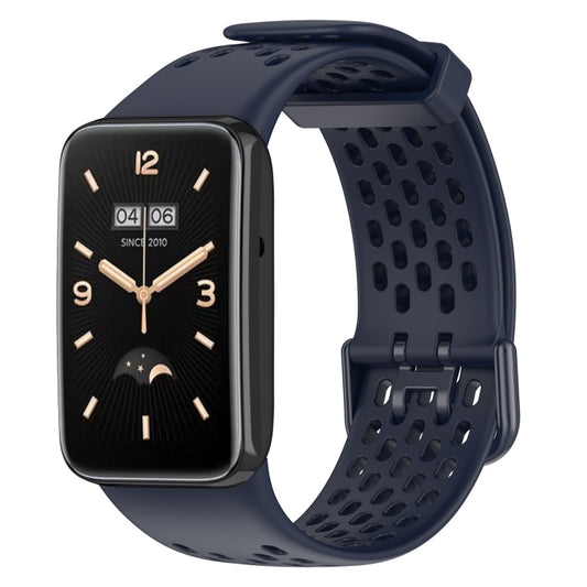 For Xiaomi Mi Band 7 Pro Breathable TPU Watch Band(Navy Blue) - Watch Bands by buy2fix | Online Shopping UK | buy2fix