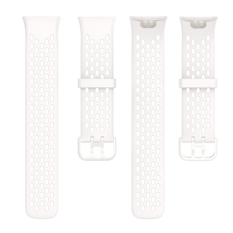 For Xiaomi Mi Band 7 Pro Breathable TPU Watch Band(White) - Watch Bands by buy2fix | Online Shopping UK | buy2fix