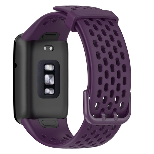 For Xiaomi Mi Band 7 Pro Breathable TPU Watch Band(Dark Purple) - Watch Bands by buy2fix | Online Shopping UK | buy2fix