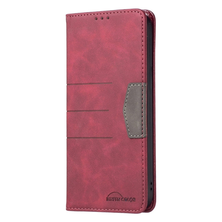 For Nothing Phone 1 Magnetic Splicing Leather Phone Case(Red) by buy2fix