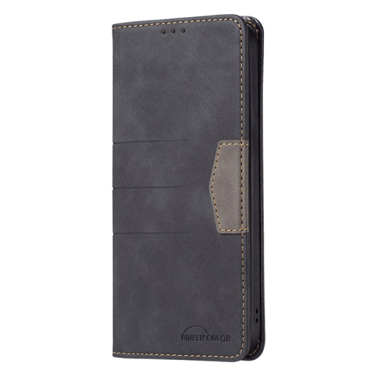 For Nothing Phone 1 Magnetic Splicing Leather Phone Case(Black) - Nothing Cases by buy2fix | Online Shopping UK | buy2fix