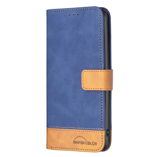 For Nothing Phone 1 BF11 Color Matching Skin Feel Leather Phone Case(Blue) - Nothing Cases by buy2fix | Online Shopping UK | buy2fix