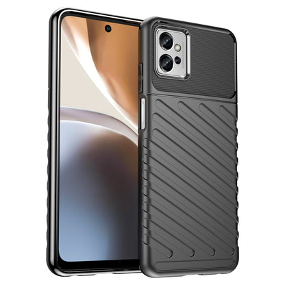 For Motorola Moto G32 Thunderbolt Shockproof TPU Protective Soft Phone Case(Black) - Motorola Cases by buy2fix | Online Shopping UK | buy2fix