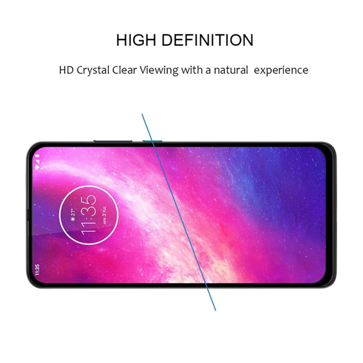 For Motorola One Hyper Full Glue Full Cover Screen Protector Tempered Glass Film - Motorola Tempered Glass by buy2fix | Online Shopping UK | buy2fix