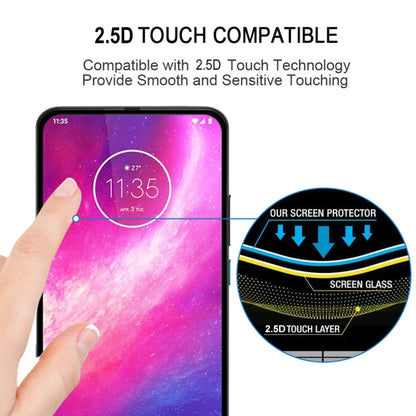 For Motorola One Hyper Full Glue Full Cover Screen Protector Tempered Glass Film - Motorola Tempered Glass by buy2fix | Online Shopping UK | buy2fix